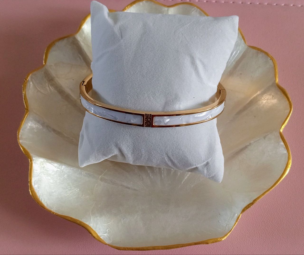 Pearl Shell Bangle Cuff