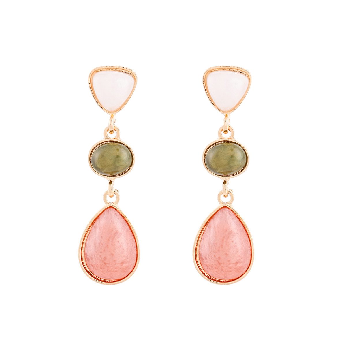 Seraphina Geometric Drop Earrings thumbnail 2