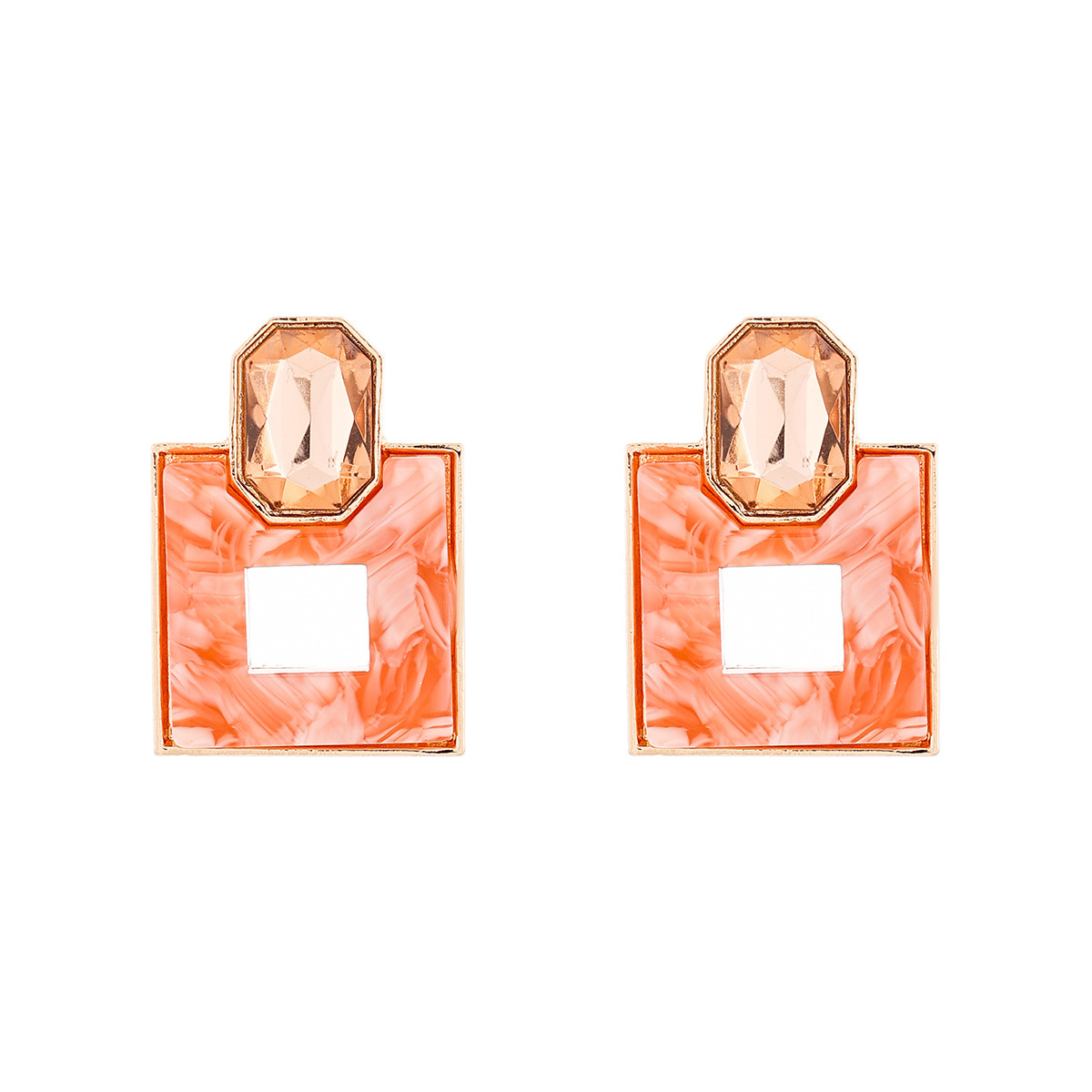Seraphina Geometric Drop Earrings thumbnail 3