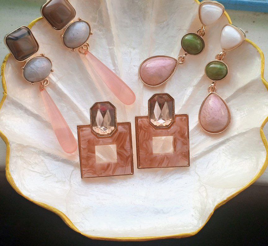 Seraphina Geometric Drop Earrings