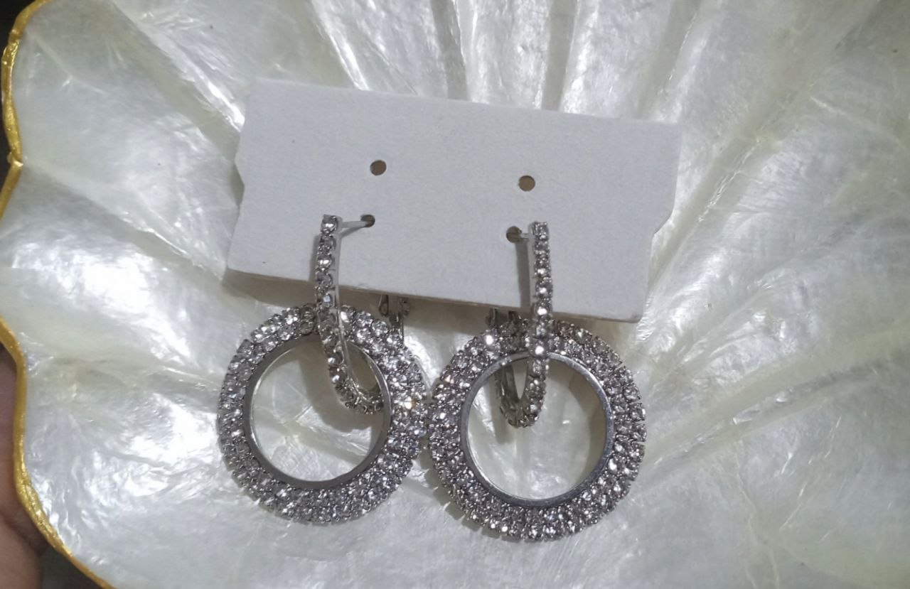 Infinity Pavé Hoop Earrings