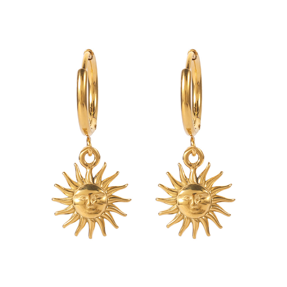 Golden Sunburst Earrings