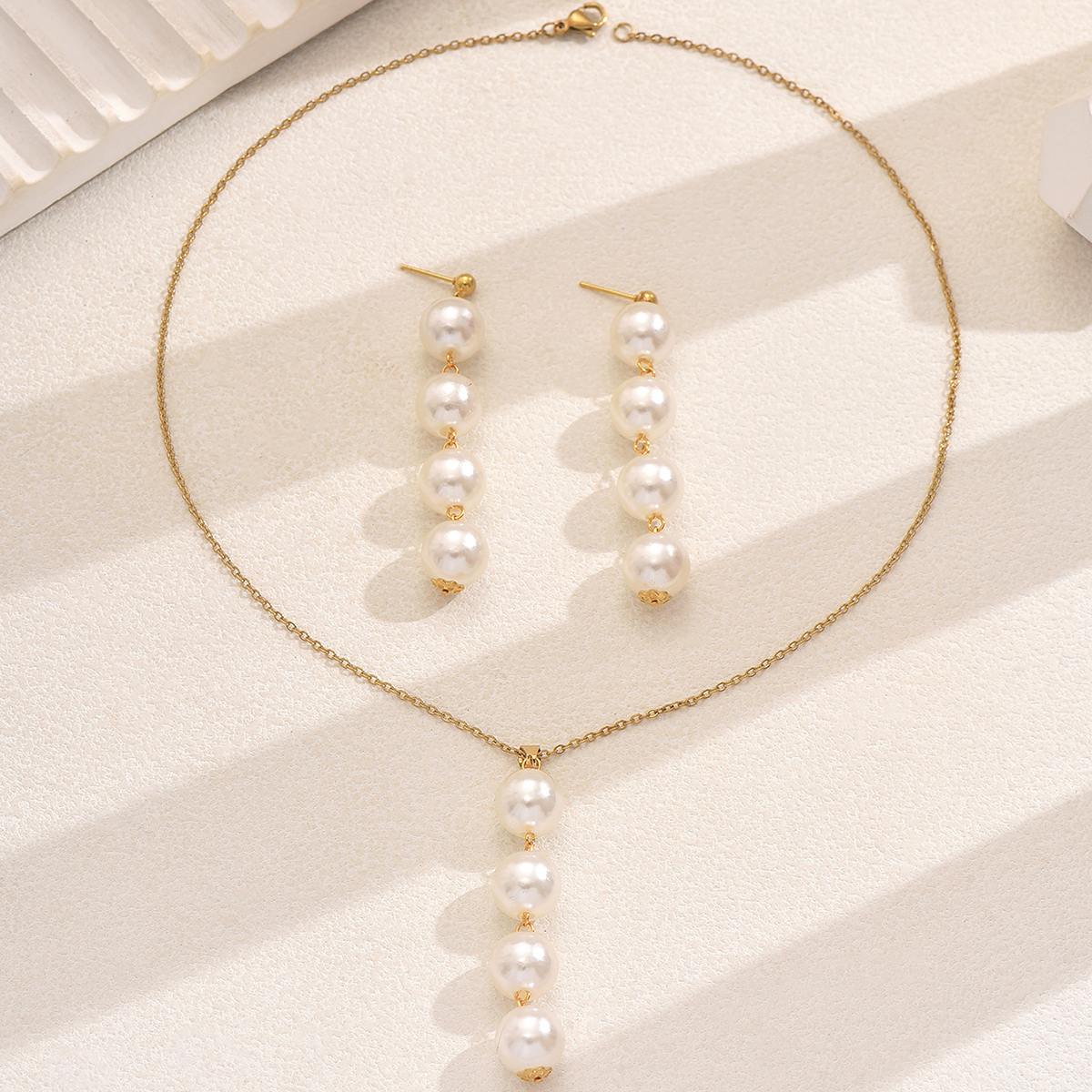 Tiered Pearl Drop Set