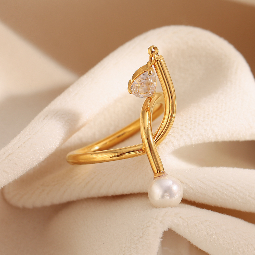 Knotted Tassel Open Ring