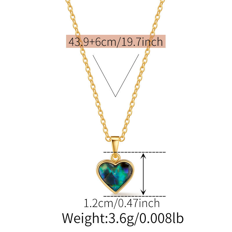 Aura Shell Heart Necklace thumbnail 5